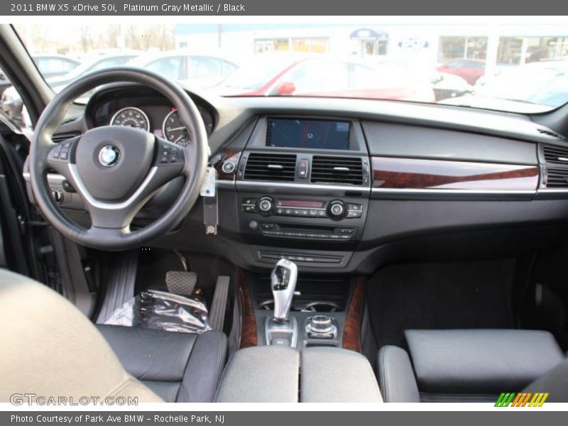 Platinum Gray Metallic / Black 2011 BMW X5 xDrive 50i