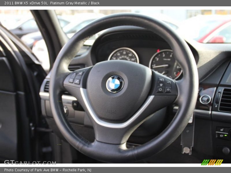 Platinum Gray Metallic / Black 2011 BMW X5 xDrive 50i