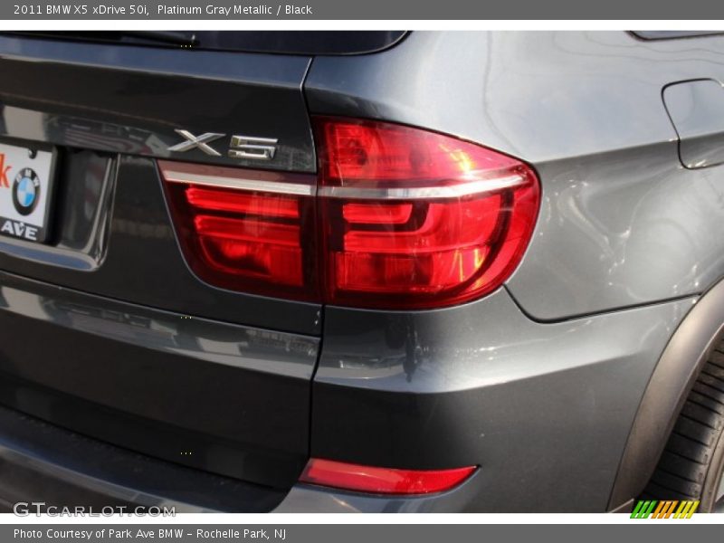 Platinum Gray Metallic / Black 2011 BMW X5 xDrive 50i