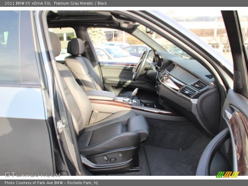 Platinum Gray Metallic / Black 2011 BMW X5 xDrive 50i