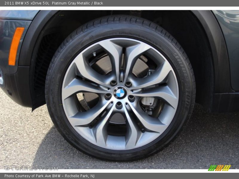 Platinum Gray Metallic / Black 2011 BMW X5 xDrive 50i