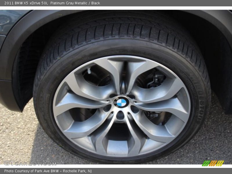 Platinum Gray Metallic / Black 2011 BMW X5 xDrive 50i