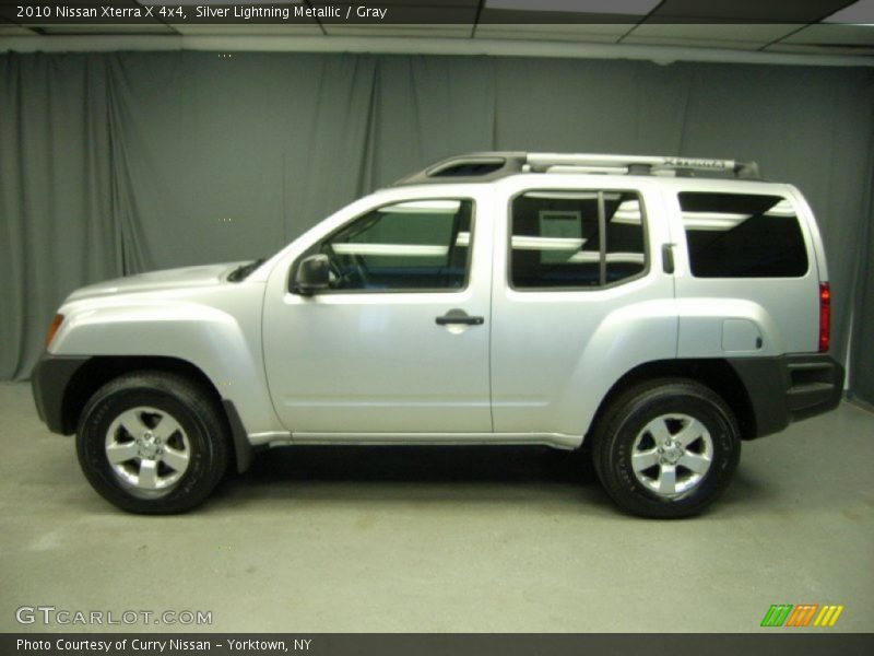 Silver Lightning Metallic / Gray 2010 Nissan Xterra X 4x4
