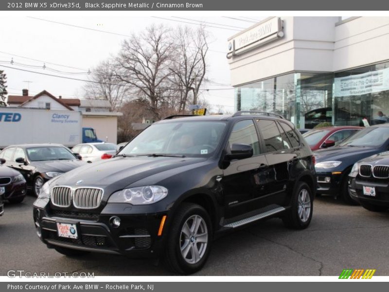 Black Sapphire Metallic / Cinnamon Brown 2012 BMW X5 xDrive35d