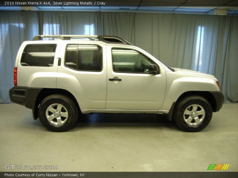 Silver Lightning Metallic / Gray 2010 Nissan Xterra X 4x4