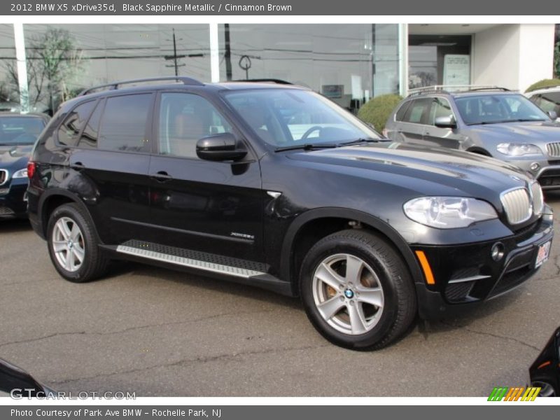 Black Sapphire Metallic / Cinnamon Brown 2012 BMW X5 xDrive35d