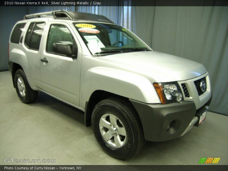 Silver Lightning Metallic / Gray 2010 Nissan Xterra X 4x4