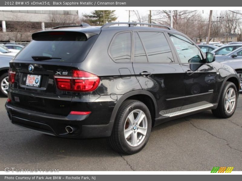 Black Sapphire Metallic / Cinnamon Brown 2012 BMW X5 xDrive35d