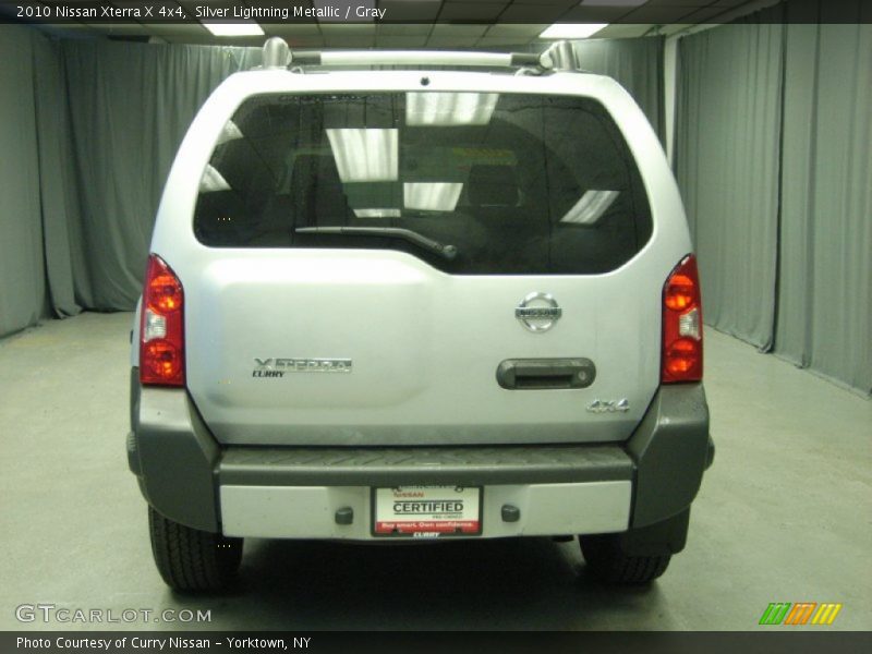 Silver Lightning Metallic / Gray 2010 Nissan Xterra X 4x4