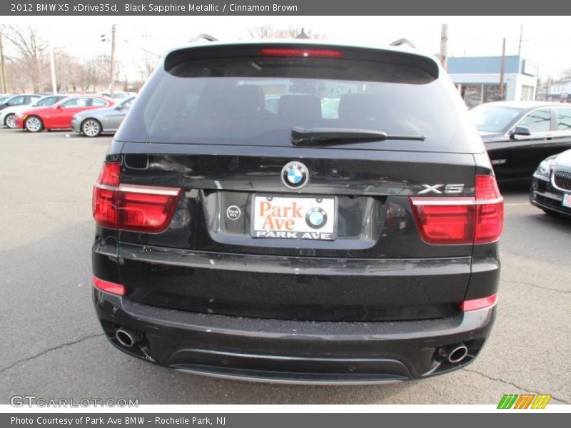 Black Sapphire Metallic / Cinnamon Brown 2012 BMW X5 xDrive35d