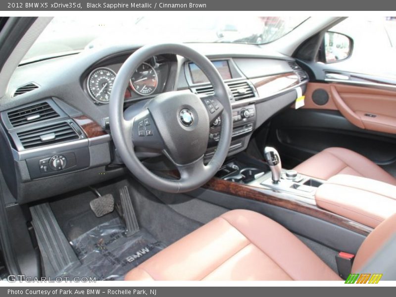 Black Sapphire Metallic / Cinnamon Brown 2012 BMW X5 xDrive35d