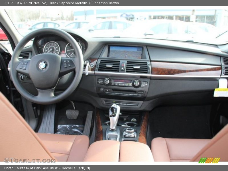 Black Sapphire Metallic / Cinnamon Brown 2012 BMW X5 xDrive35d