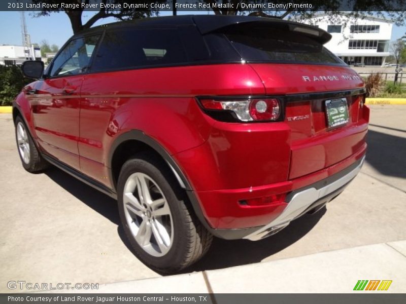 Firenze Red Metallic / Dynamic Ebony/Pimento 2013 Land Rover Range Rover Evoque Dynamic Coupe