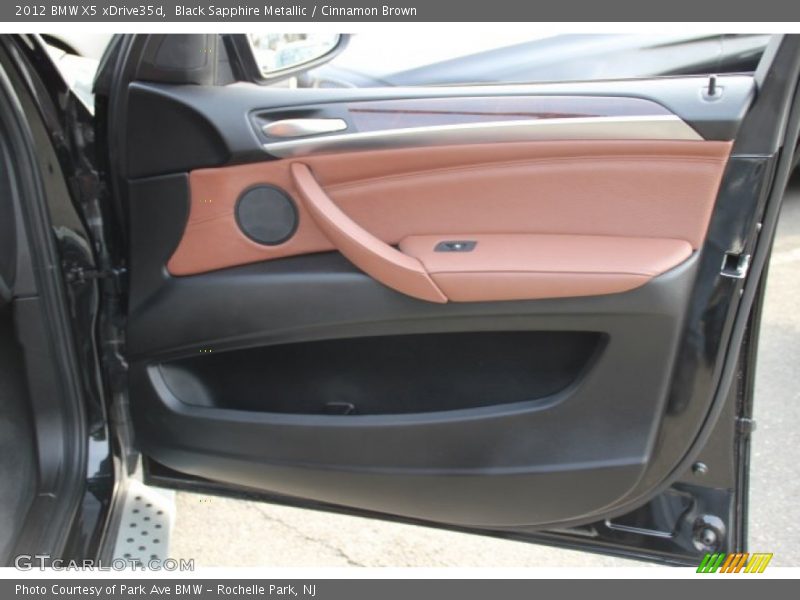Black Sapphire Metallic / Cinnamon Brown 2012 BMW X5 xDrive35d