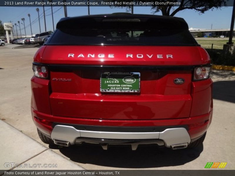 Firenze Red Metallic / Dynamic Ebony/Pimento 2013 Land Rover Range Rover Evoque Dynamic Coupe