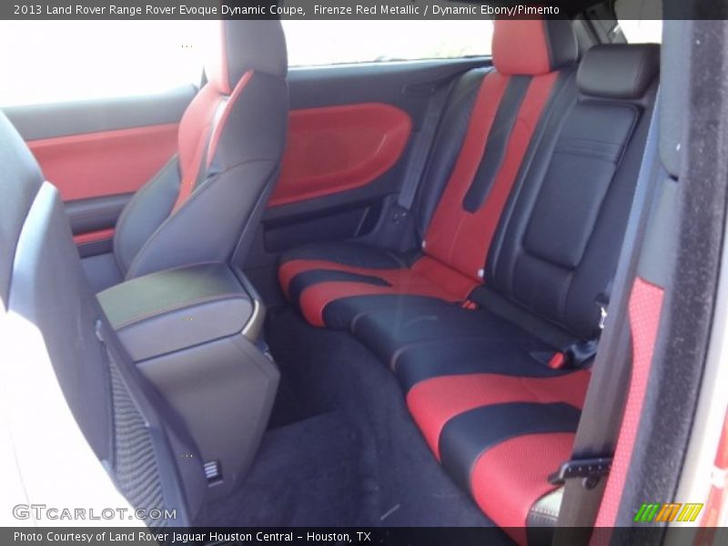 Rear Seat of 2013 Range Rover Evoque Dynamic Coupe
