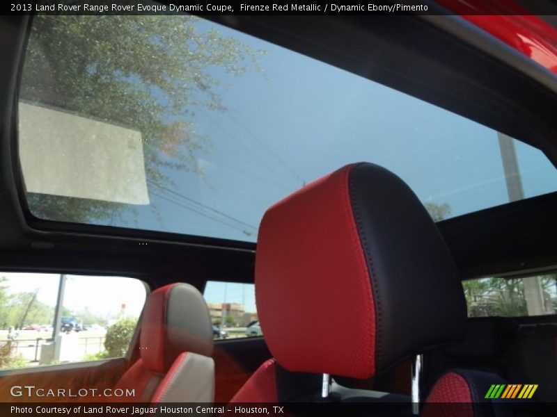 Sunroof of 2013 Range Rover Evoque Dynamic Coupe