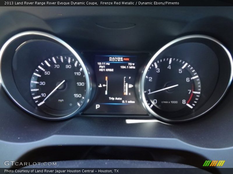  2013 Range Rover Evoque Dynamic Coupe Dynamic Coupe Gauges