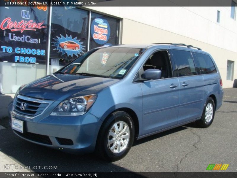 Ocean Mist Metallic / Gray 2010 Honda Odyssey EX