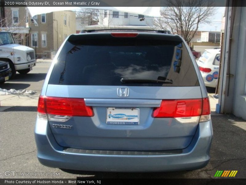 Ocean Mist Metallic / Gray 2010 Honda Odyssey EX