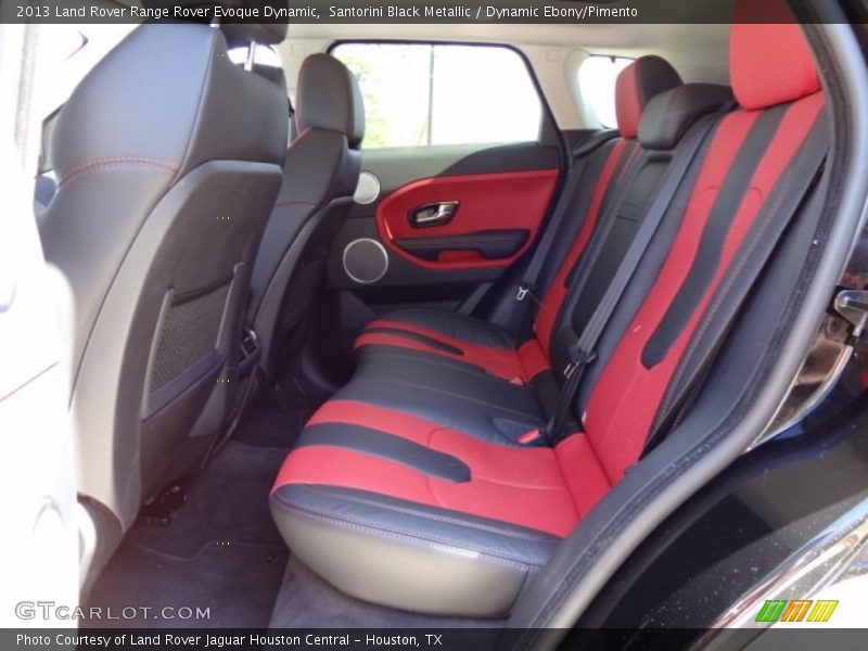 Rear Seat of 2013 Range Rover Evoque Dynamic