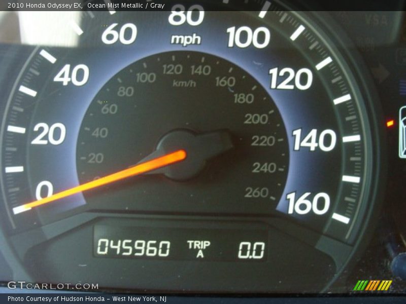 Ocean Mist Metallic / Gray 2010 Honda Odyssey EX