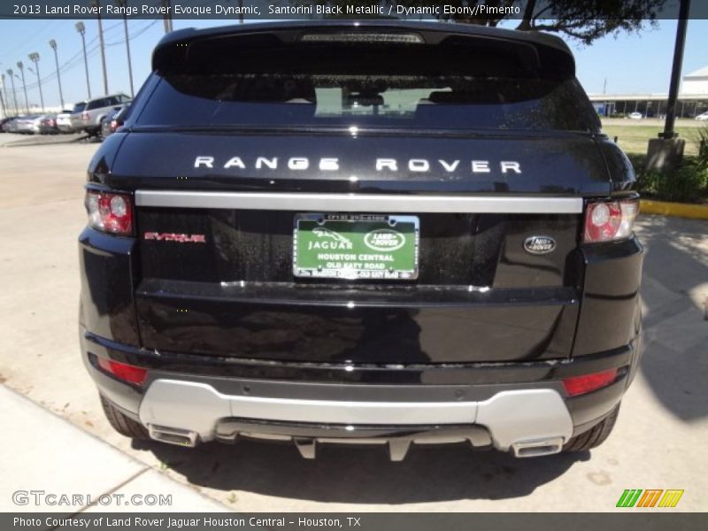 Santorini Black Metallic / Dynamic Ebony/Pimento 2013 Land Rover Range Rover Evoque Dynamic