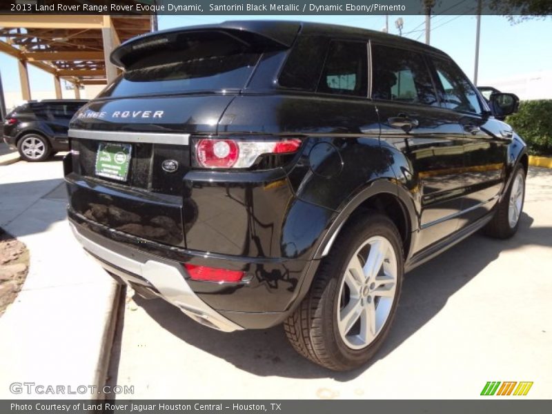 Santorini Black Metallic / Dynamic Ebony/Pimento 2013 Land Rover Range Rover Evoque Dynamic