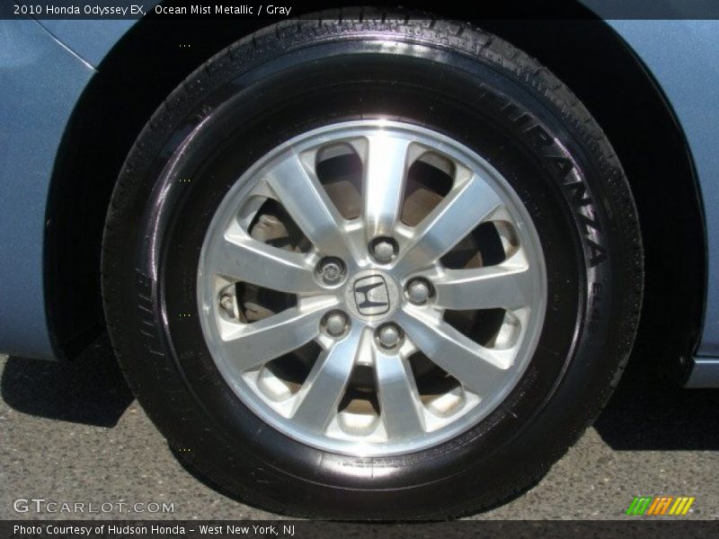 Ocean Mist Metallic / Gray 2010 Honda Odyssey EX
