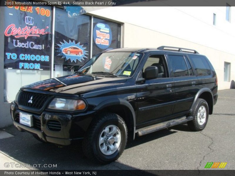 Solano Black Pearl / Gray 2003 Mitsubishi Montero Sport ES 4x4