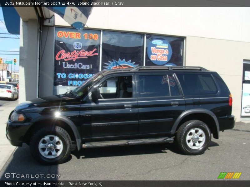 Solano Black Pearl / Gray 2003 Mitsubishi Montero Sport ES 4x4