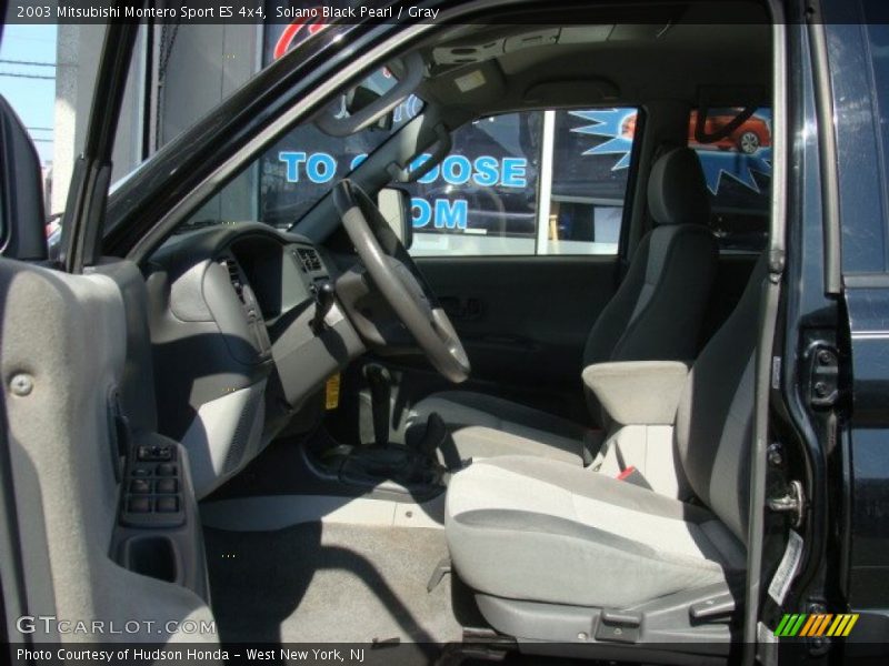 Solano Black Pearl / Gray 2003 Mitsubishi Montero Sport ES 4x4