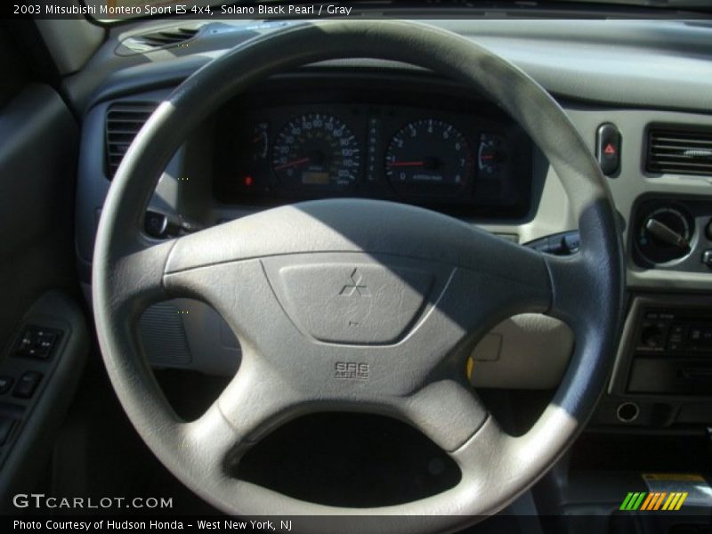 Solano Black Pearl / Gray 2003 Mitsubishi Montero Sport ES 4x4