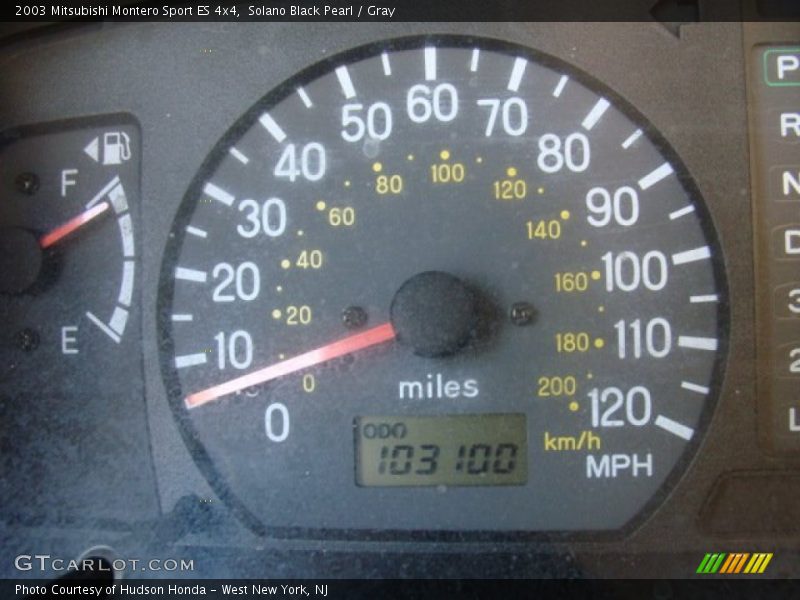 Solano Black Pearl / Gray 2003 Mitsubishi Montero Sport ES 4x4