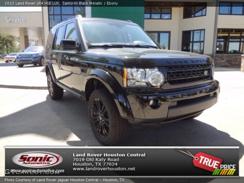 Santorini Black Metallic / Ebony 2013 Land Rover LR4 HSE LUX