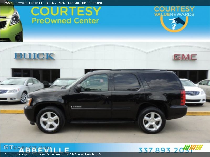 Black / Dark Titanium/Light Titanium 2007 Chevrolet Tahoe LT