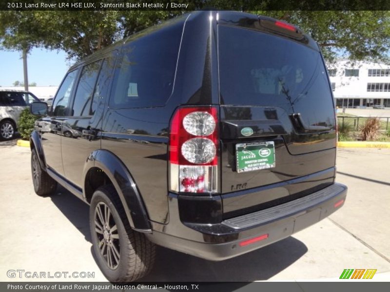Santorini Black Metallic / Ebony 2013 Land Rover LR4 HSE LUX