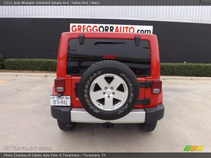 Flame Red / Black 2012 Jeep Wrangler Unlimited Sahara 4x4