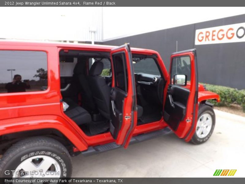 Flame Red / Black 2012 Jeep Wrangler Unlimited Sahara 4x4