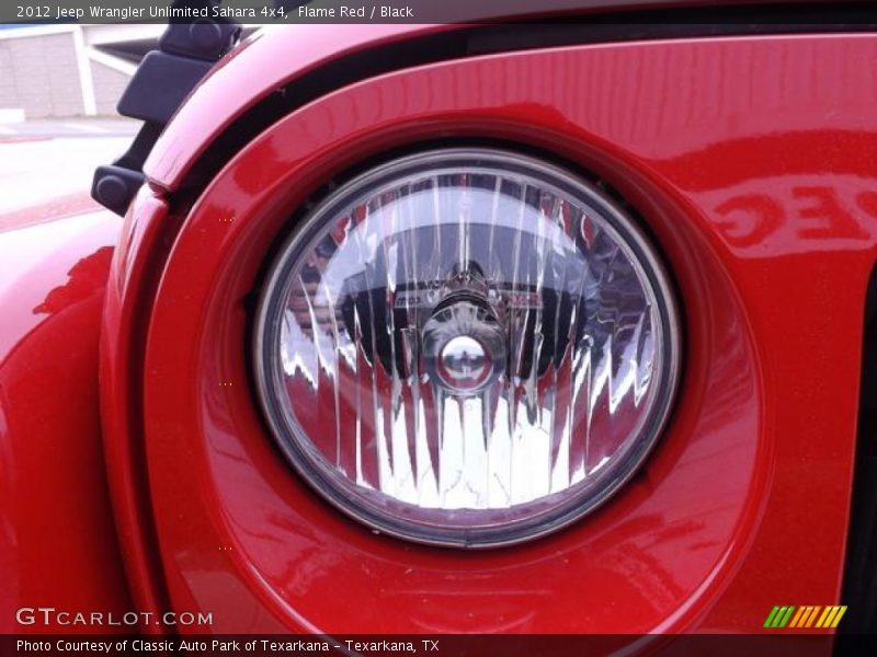 Flame Red / Black 2012 Jeep Wrangler Unlimited Sahara 4x4