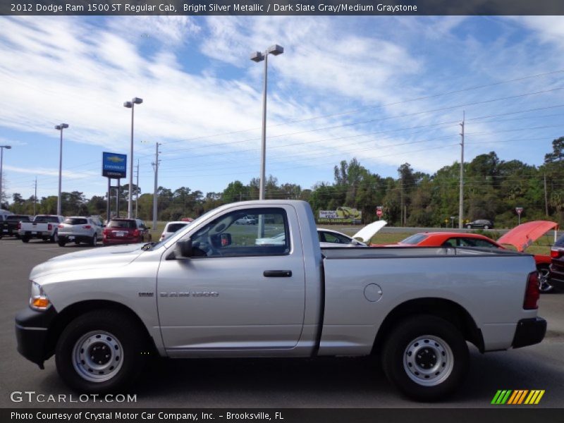 Bright Silver Metallic / Dark Slate Gray/Medium Graystone 2012 Dodge Ram 1500 ST Regular Cab