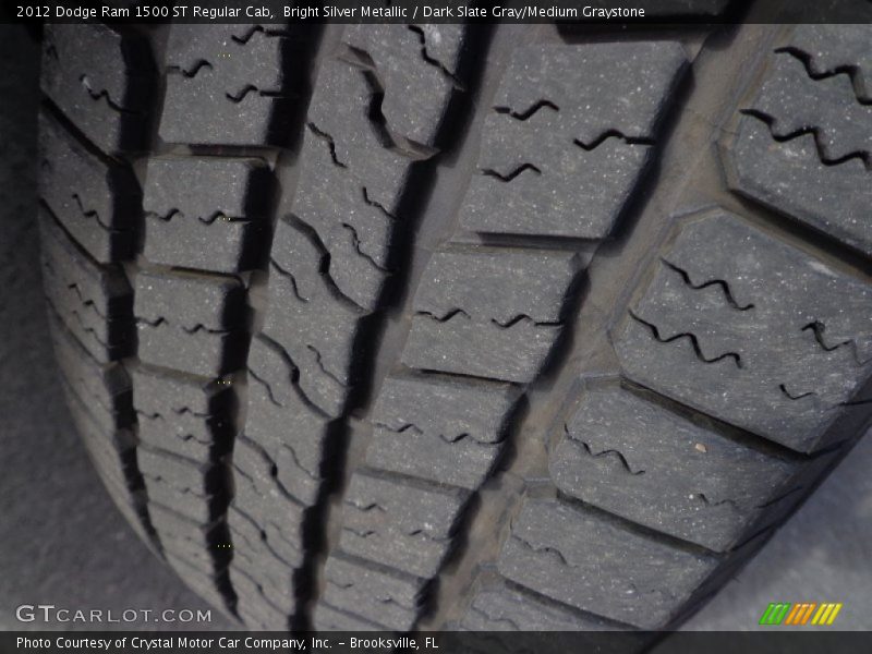 Bright Silver Metallic / Dark Slate Gray/Medium Graystone 2012 Dodge Ram 1500 ST Regular Cab