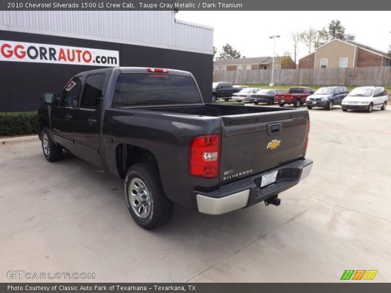 Taupe Gray Metallic / Dark Titanium 2010 Chevrolet Silverado 1500 LS Crew Cab