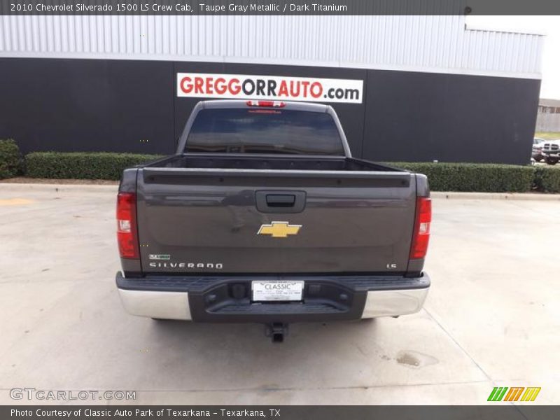 Taupe Gray Metallic / Dark Titanium 2010 Chevrolet Silverado 1500 LS Crew Cab