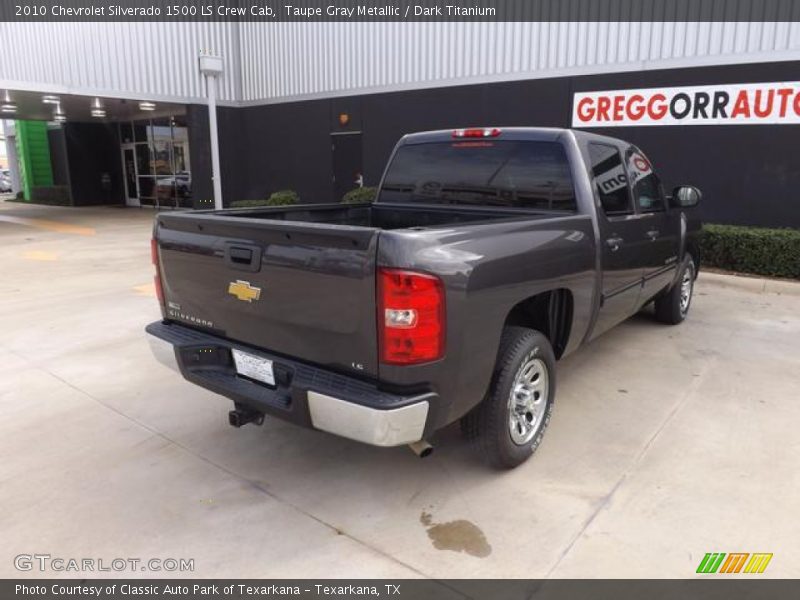 Taupe Gray Metallic / Dark Titanium 2010 Chevrolet Silverado 1500 LS Crew Cab