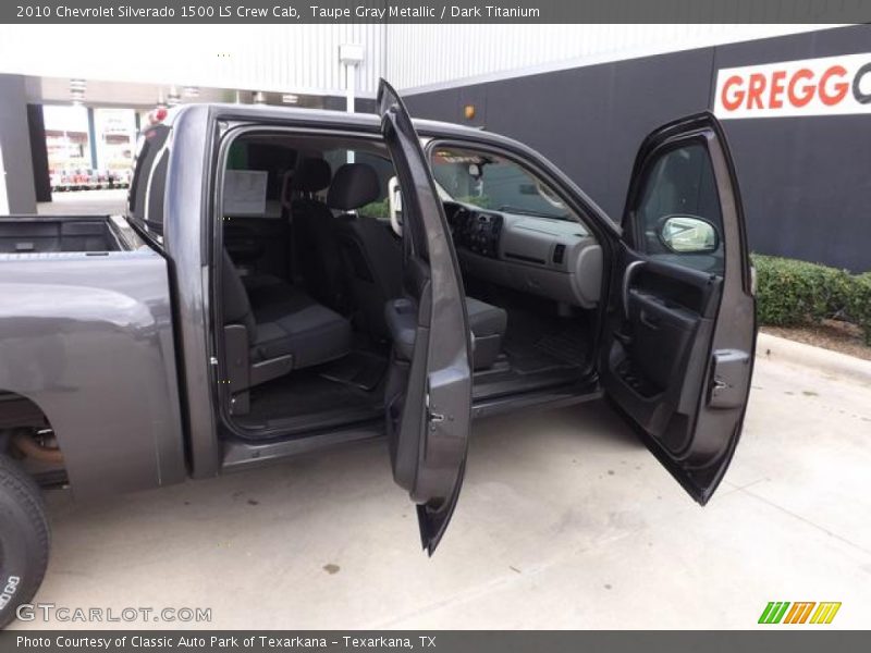 Taupe Gray Metallic / Dark Titanium 2010 Chevrolet Silverado 1500 LS Crew Cab