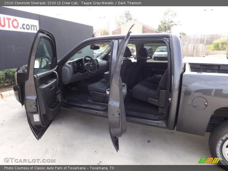 Taupe Gray Metallic / Dark Titanium 2010 Chevrolet Silverado 1500 LS Crew Cab