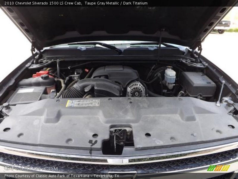 Taupe Gray Metallic / Dark Titanium 2010 Chevrolet Silverado 1500 LS Crew Cab