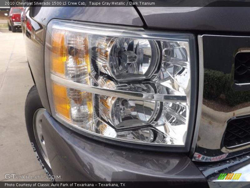 Taupe Gray Metallic / Dark Titanium 2010 Chevrolet Silverado 1500 LS Crew Cab