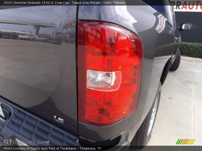 Taupe Gray Metallic / Dark Titanium 2010 Chevrolet Silverado 1500 LS Crew Cab